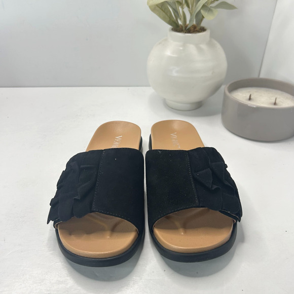Vionic Palm Roni Suede Slides Sandals Black VS385/15271928 Women’s US 5 NWB - Picture 2 of 10